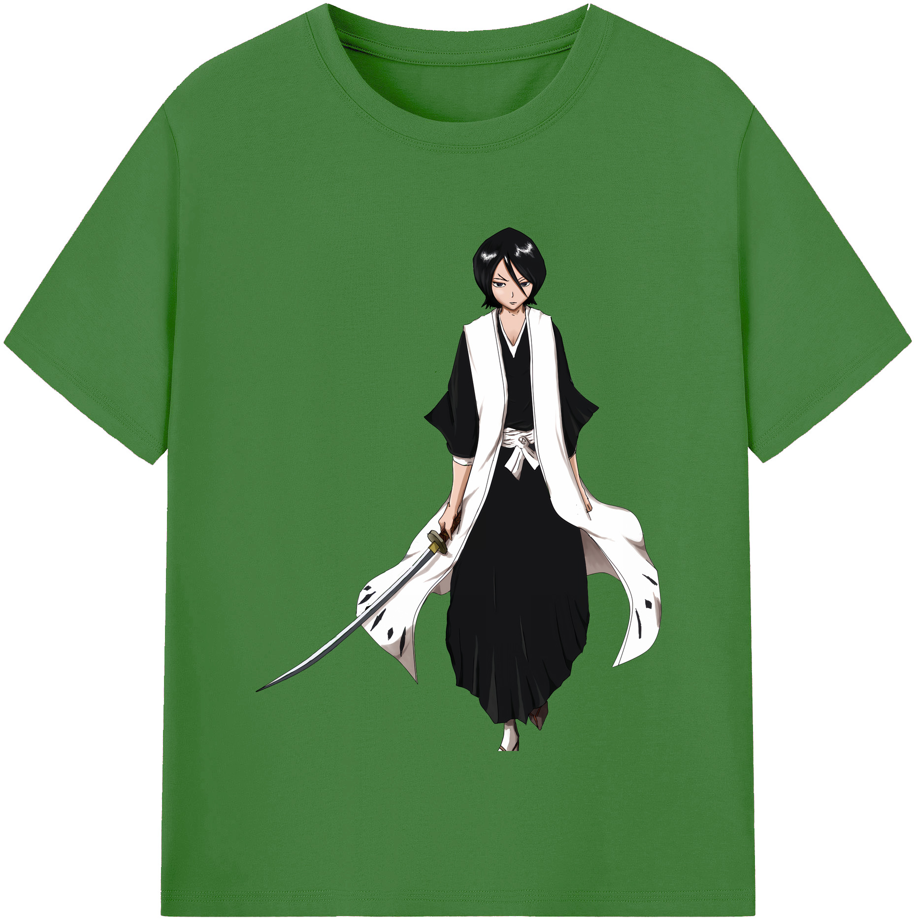 （画像用） ブリーチ 朽木ルキア BLEACH Kuchiki Rukia レディースカジュアルプリントTシャツ（綿100％）